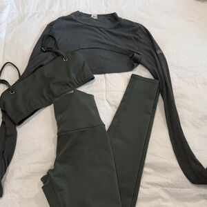Alo 3 piece workout set XS/Small